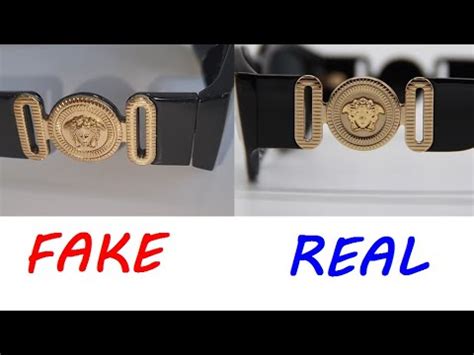 real vs fake versace belt cirlce|how to authenticate versace sunglasses.